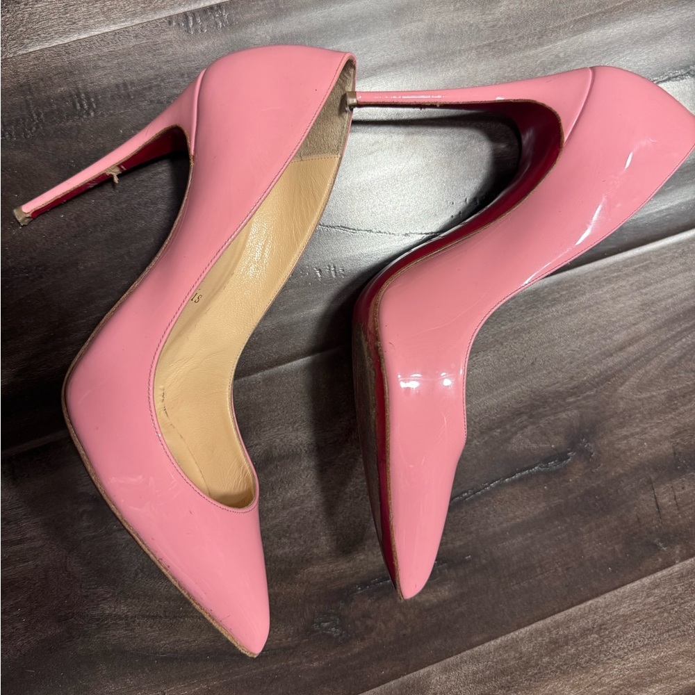 Christian Louboutin So Kate pink patent pumps - Picture 3 of 11